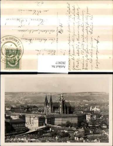 282817,Prag Praha Teilansicht Hradcany Hradschin Burg Kirche