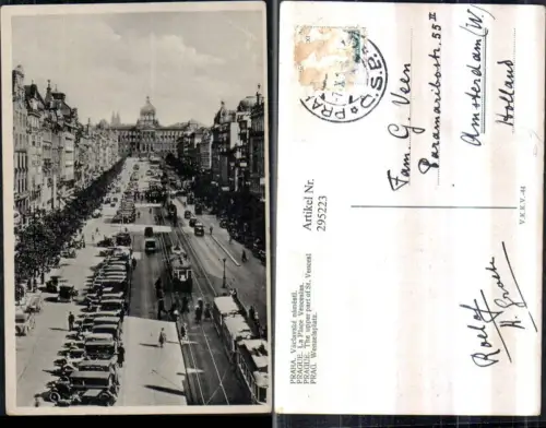 295223,Prag Praha Vaclavske namesti Wenzelsplatz Straßenansicht