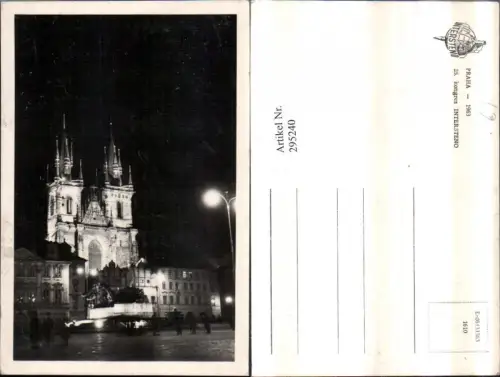295240,Prag Praha b. Nacht Kirche