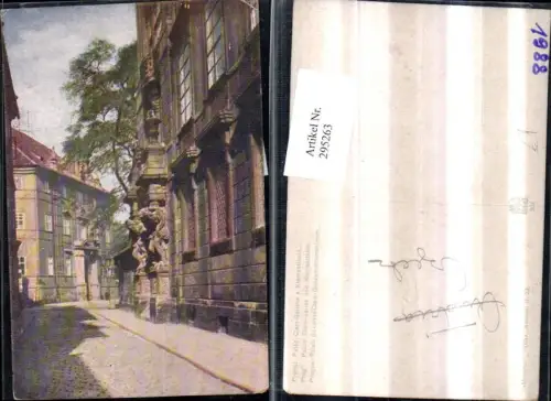 295263,Prag Praha Palais Clam-Gallas u. Klementinum Straßenansicht