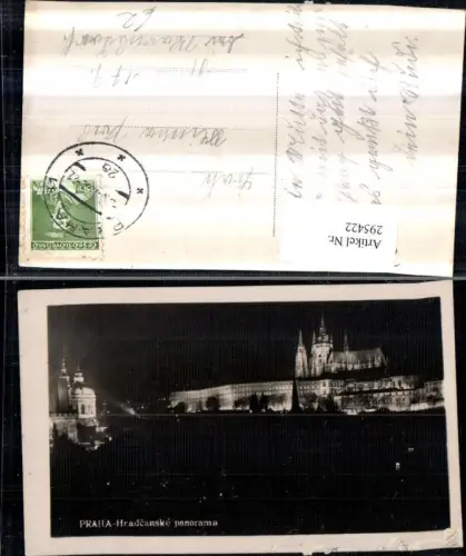 295422,Prag Praha b. Nacht Hradcanske panorama Hradschin Beleuchtung