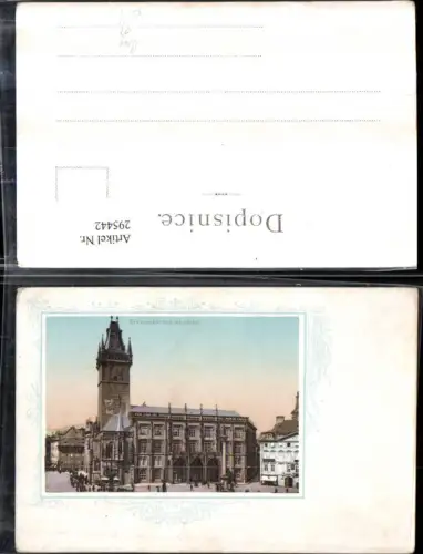 295442,Prag Praha Staromestska Radnice Rathaus Passepartout
