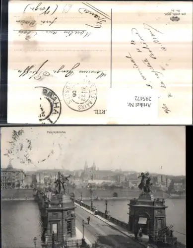 295472,Prag Praha Teilansicht Palackybrücke Brücke