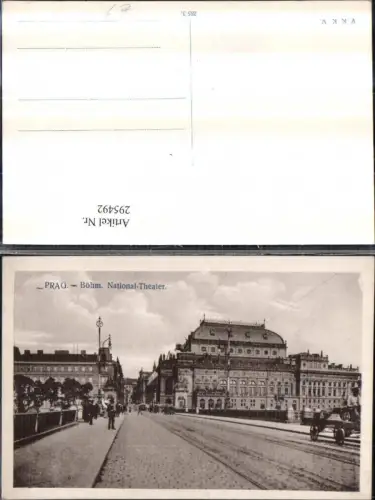 295492,Prag Praha National-Theater Gebäude Straßenansicht