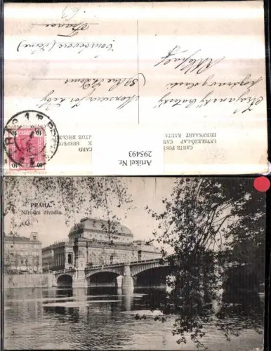 295493,Prag Praha Narodni divadlo Nationaltheater Brücke
