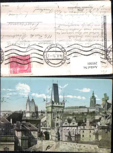 295501,Prag Praha Kleinseitner Brückentürme Brücke Türme