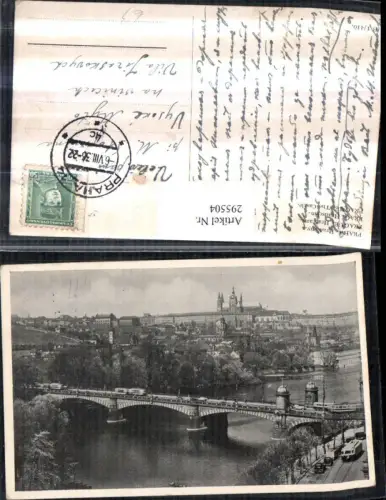 295504,Prag Praha Teilansicht Brücke m. Hradschin