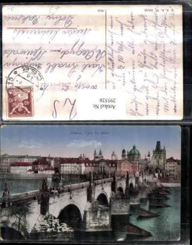 295528,Prag Praha Teilansicht Karluv most Karlsbrücke Brücke