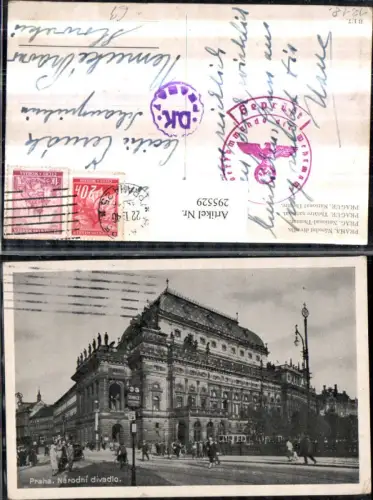 295529,Prag Praha Narodni divadlo Nationaltheater Gebäude Straßenansicht