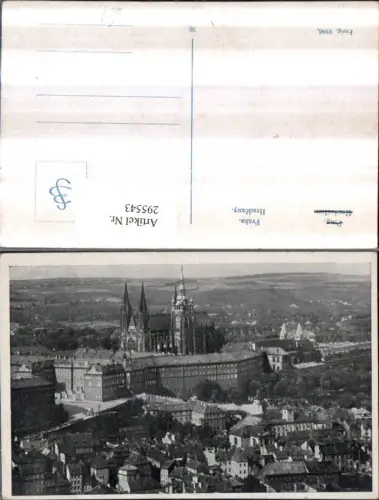 295543,Prag Praha Teilansicht m. Hradschin Kirche