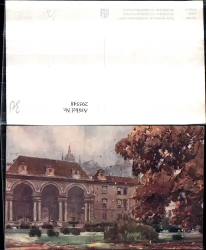 295548,Künstler AK Jaroslav Setelik Prag Praha Sallaterrena im Wallensteinpalast