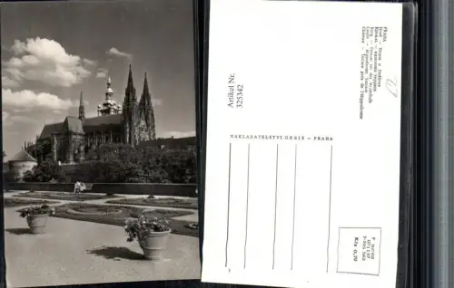 325342,Prag Praha Hrad Terasa u Jizdarny Burg Kirche Terrasse bei d. Reitschule