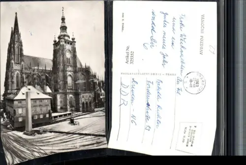 325352,Prag Praha St. Veitsdom Kirche Winterbild