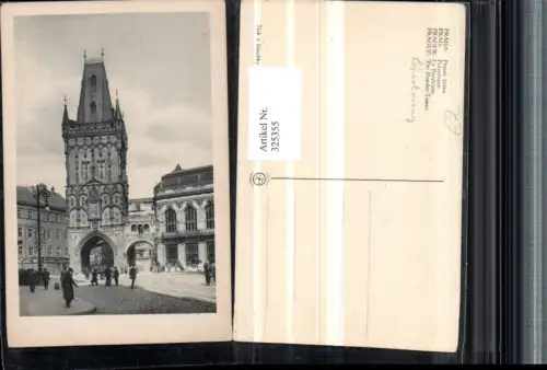 325355,Prag Praha Prasna brana Pulverturm Tor Straßenansicht