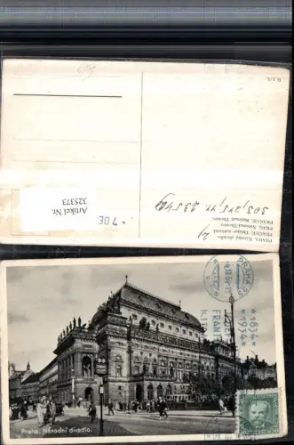 325373,Prag Praha Narodni divadlo National-Theater Gebäude