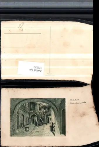 325380,Künstler AK K. Busek Prag Praha Stare dvorky Hof Motiv