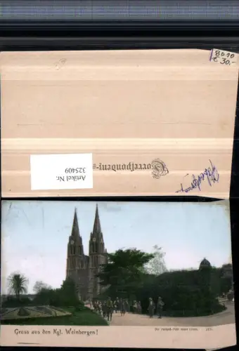 325409,Gruß aus d. Königlichen Weinbergen Prag Praha Purkyne-Platz Kirche