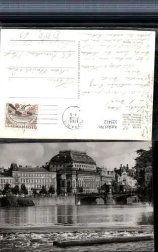 325412,Prag Praha Narodni divadlo Nationaltheater Brücke