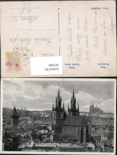 361646,Praha Prag Teilansicht Tynsky chram Teinkirche Kirche