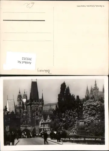 395352,Prag Praha Malostranske mostecke veze Straßenansicht Turm