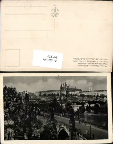 395379,Prag Praha Hradcany a Karluv most Karlsbrücke Brücke m. Burg