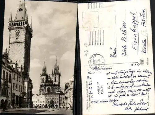 437254,Prag Praha Staromestska radnice a Tynksy chram Rathaus Kirche