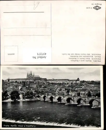 437271,Prag Praha Karluv most a Hradcany Karlsbrücke m. Burg