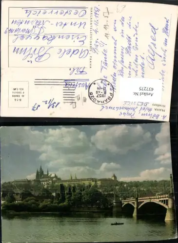 437275,Prag Praha Hradcany Brücke m. Burg Hradschin