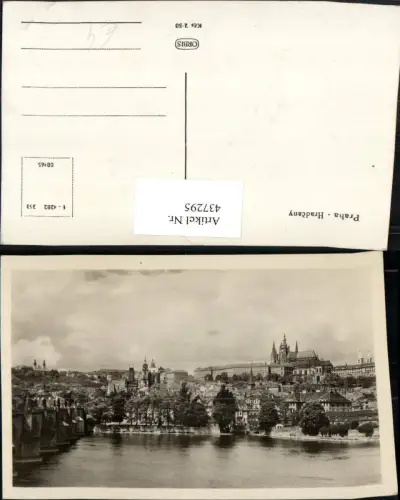 437295,Prag Praha Teilansicht m. Burg Hradcany Hradschin