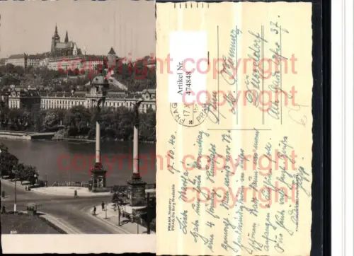 474848,Prag Praha Hradcany Burg Hradschin Teilansicht Säulen