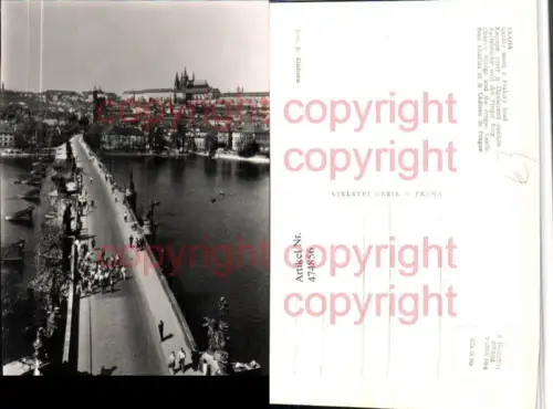 474856,Prag Praha Karluv most a Prazsky hrad Teilansicht Brücke Burg