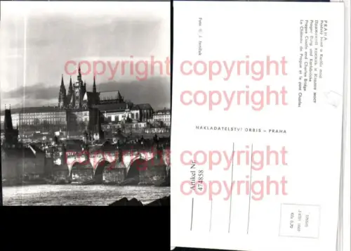 474858,Prag Praha Prazsky hrad a Karluv most Burg u. Karlsbrücke Brücke