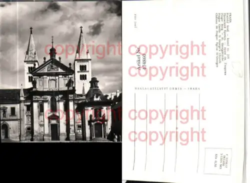 474860,Prag Praha Prazsky hrad kostel sv. Jiri Burg St. Georgskirche Kirche