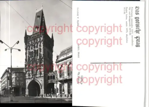 474893,Prag Praha Prasna brana Pulverturm Turm Tor