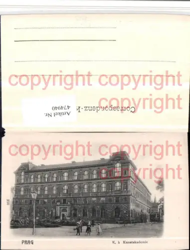 474940,Prag Praha K.k. Kunstakademie Gebäude