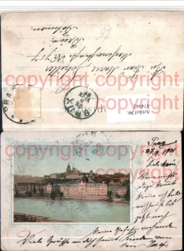 474942,Prag Praha Akademie Strary Teilansicht Passepartout