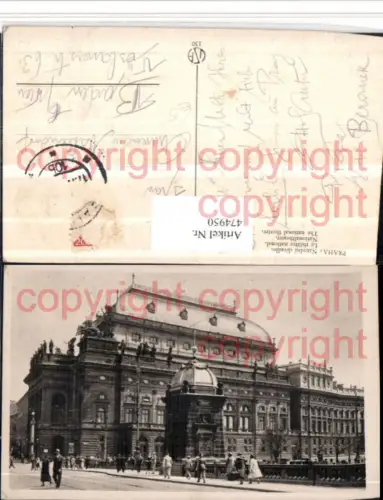 474950,Prag Praha Narodni divadlo Nationaltheater Theater Gebäude