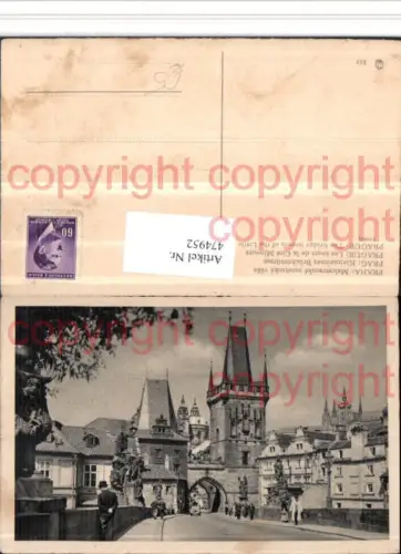 474952,Prag Praha Malostranske mostecke veze Kleinseitner Brückentürme
