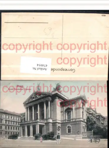 474954,Prag Praha Neues Deutsches Theater Gebäude