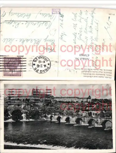 474960,Prag Praha Karluv most a Hradcany Karlsbrücke Brücke u. Hardschin