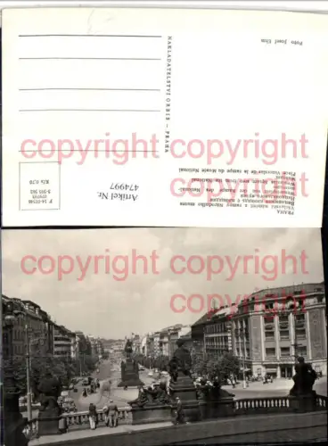 474997,Prag Praha Vaclavske namesti z rampy Narodniho muzea Wenzelsplatz