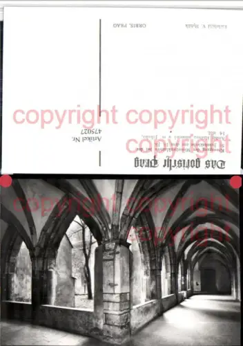 475027,Prag Praha Ambit klastera minoritu u sv Jakuba Kloster Kreuzgang