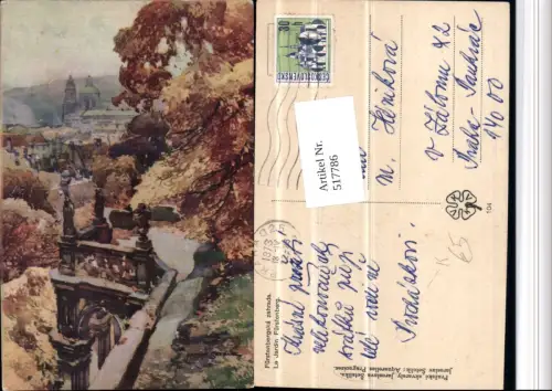 517786,Künstler AK Jaroslav Setelik Prag Praha Fürstenberg Palais