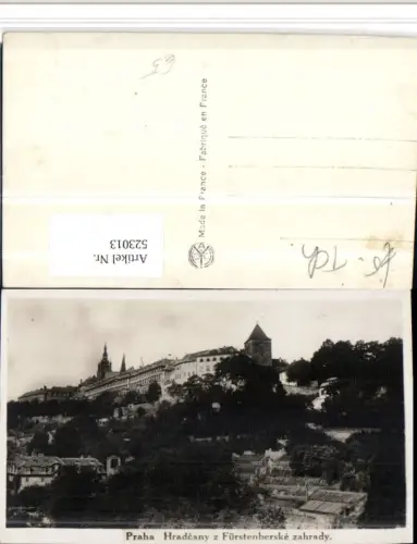 523013,Prag Praha Hradcany z Fürstenberske zahrady Burg Hradschin