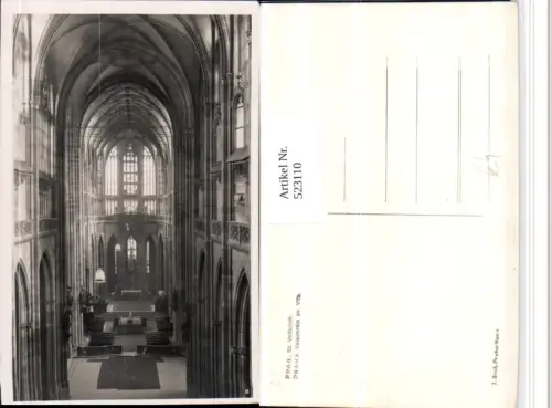 523110,Prag Praha St Veitsdom Kirche Innenansicht