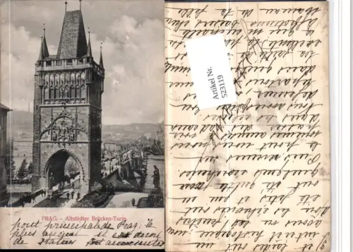 523119,Prag Praha Altstädter Brücken-Turm Tor