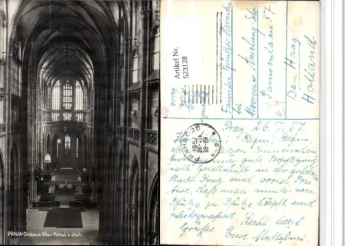 523128,Prag Praha Chram sv Vita Veitsdom Kirche Innenansicht