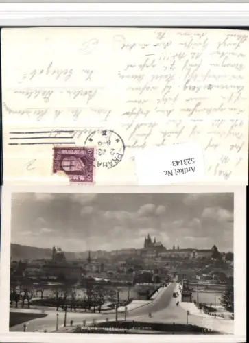 523143,Prag Praha Hradcanske panorama Teilansicht m. Burg