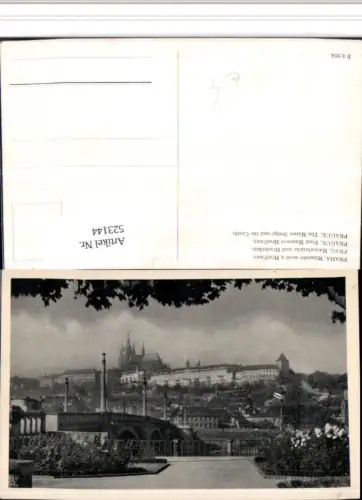 523144,Prag Praha Manesuv most a Hradcany Brücke m. Burg Hradschin