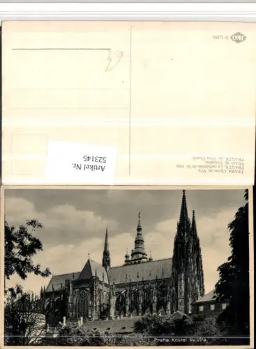 523145,Prag Praha Chram sv Vita Veitsdom Dom Kirche